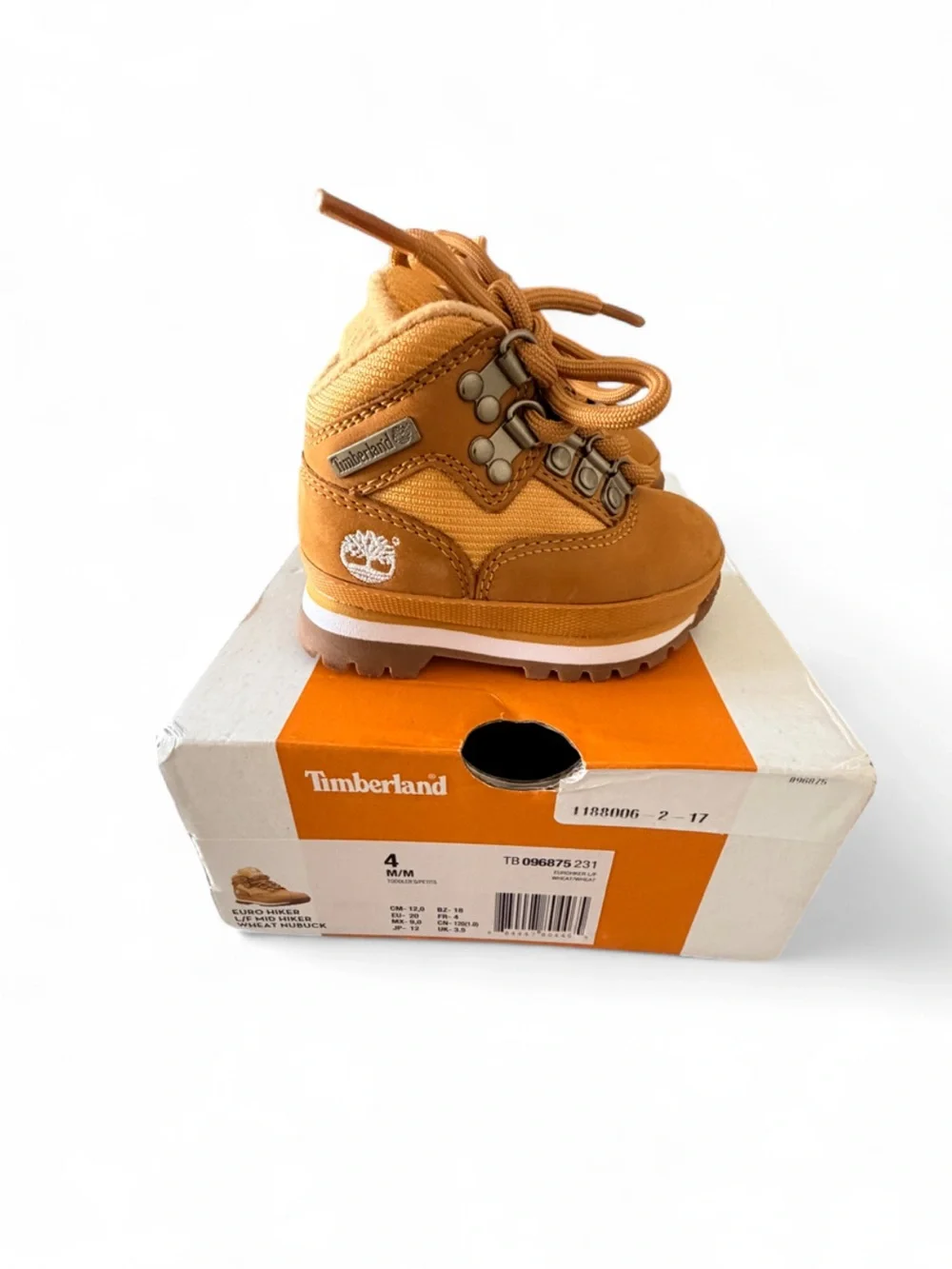 Timberland Kids Wheat Lace-Up Moc Toe Boots